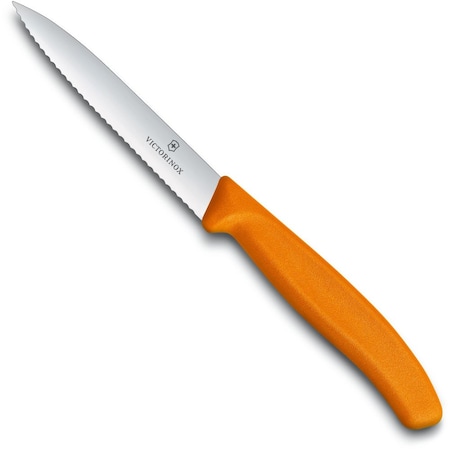 Swiss Army Brands 2024 Kitchen Swiss Classic Paring - Colored 4In Serrated, Spear Point Blade, 5/8In VIC-6.7736.L9